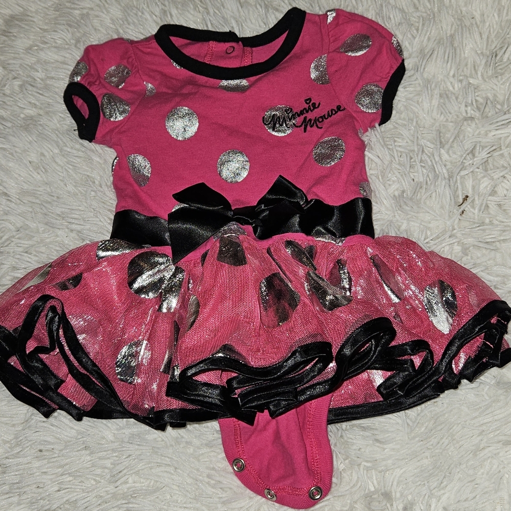 3month minnie tutu onesie